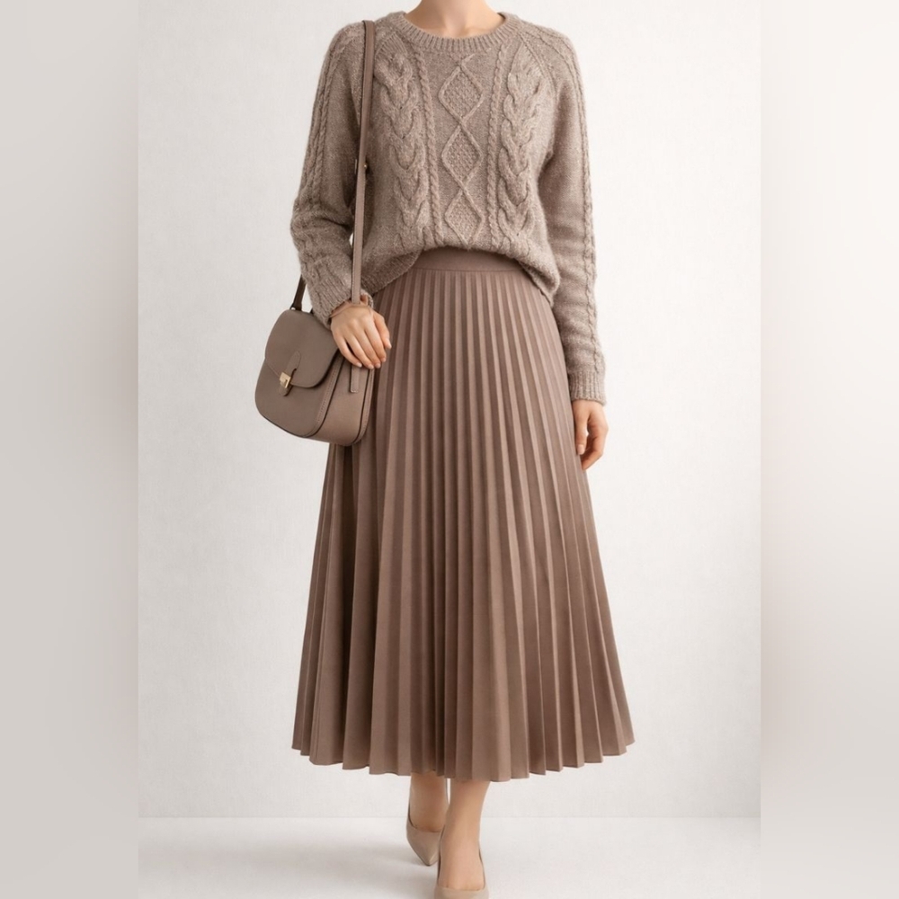💥H&M Cable Knit Sweater | Cozy Neutral Chic ✨ Size L - Picture 7 of 7